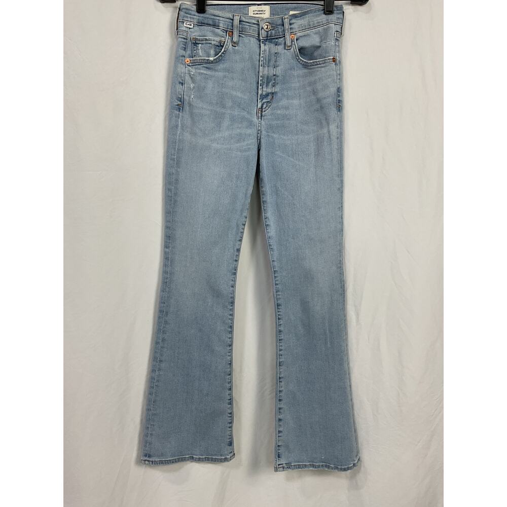 Citizens Of Humanity 'Lilah' Blue Cotton High-Rise Bootcut Denim Jean Size 26